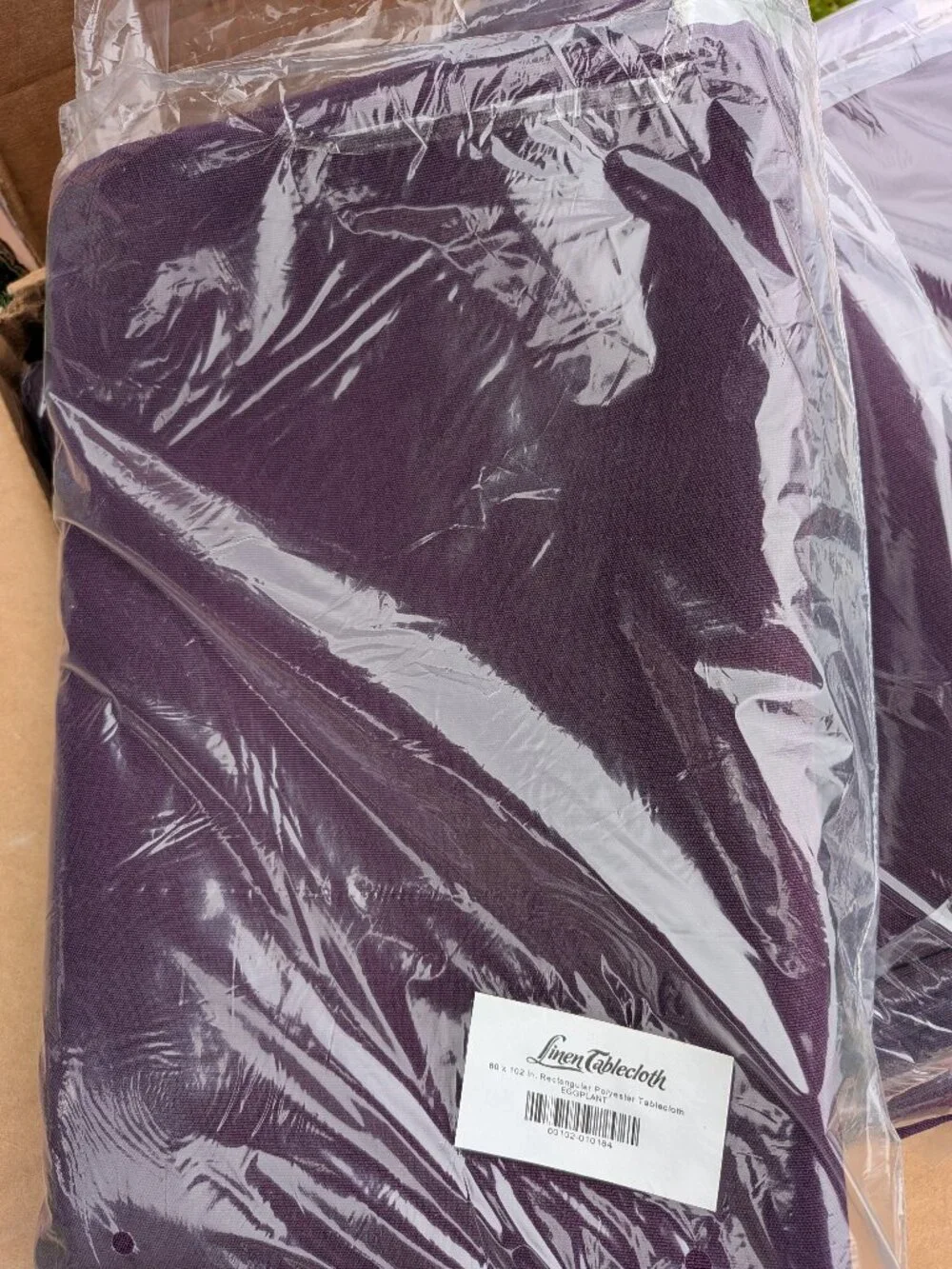 60 x 102 Tablecoth Eggplant